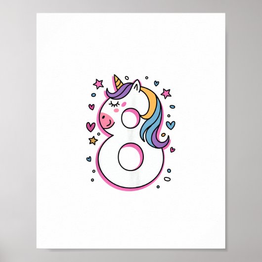 祝Girのハッピー8歳バースデーパーティー ポスター (正面)