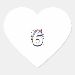 祝Girの誕生日パーティー（Happy 6歳） ハートシール