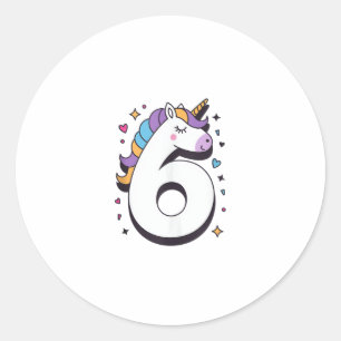 祝Girの誕生日パーティー（Happy 6歳） ラウンドシール