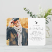 祝His Wonderful モダン Life Memorial Photo 招待状 (スタンド正面)