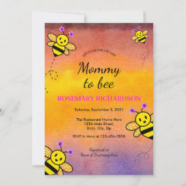 祝Mommy to Bee Baby Shower招待状 招待状