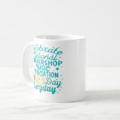 祝NATIONAL BARBERSHOP MUSIC ANNOVATION コーヒーマグカップ (正面左)