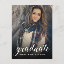 祝Photo Black卒業グラデーションパーティー インビテーションポストカード