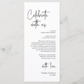 祝Place Setting Dinnerサンキューカード プログラム (正面)