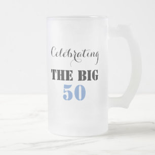 '祝s  THE BIG 50 - Frosted Glass Mug フロストグラスビールジョッキ