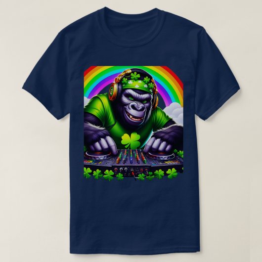 祝St patricks dayこのグラフとスタイル Tシャツ (デザイン正面)
