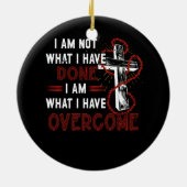 祝Tシャツ十字架C セラミックオーナメント (裏面)