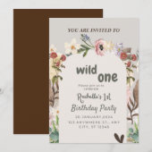 祝With Us 1th birthday Wild flower 招待状 (正面/裏面)