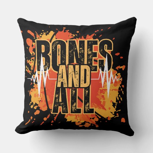 祝Your Essential：と生まれすべてのデザインブラック クッション (正面)