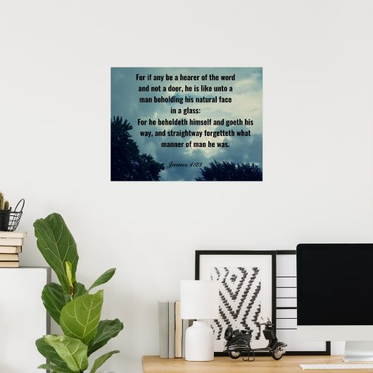 神々しい言葉を使う ポスター (ホームオフィス)