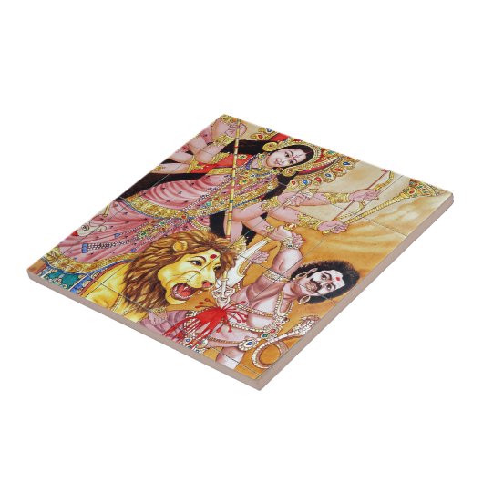 神々と神ヒンドゥー教の寺院 タイル (側面)