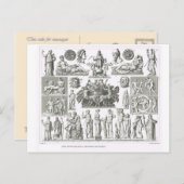 神々と神話的な生き物 ポストカード (正面/裏面)