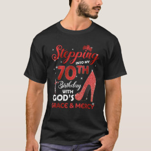 神々と私の70誕生日にステップインGrace Mer Tシャツ