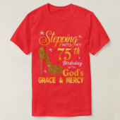 神々と私の75誕生日へのステップGrace Mer Tシャツ (デザイン正面)