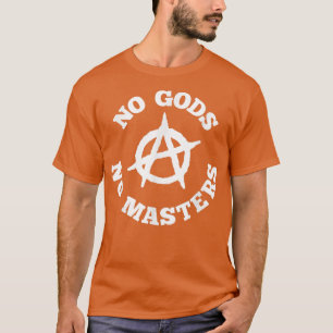 神々なしマスターズ無政府状態シンボル無政府主義者アテイス Tシャツ