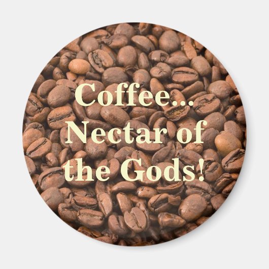 神々のコーヒーの蜜！ マグネット (正面)