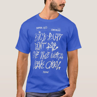 神々のシャザムフューリーのヒーローすごいチェックリスト Tシャツ
