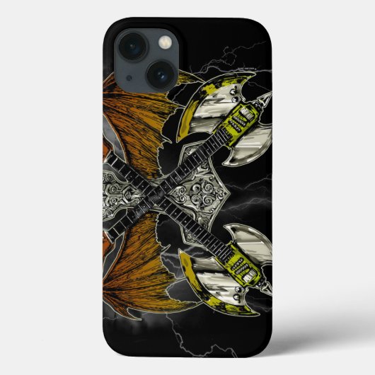 神々のハンマー・ギター・トール Case-Mate iPhoneケース (裏面)