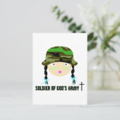 神々の兵士の軍隊のキリスト教の贈り物 ポストカード (スタンド正面)