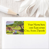 神々の国で～カウボーイとオーストラリアの羊飼い ラベル (インサイチュ)