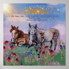 神々の実り聖霊の平和馬 ポスター