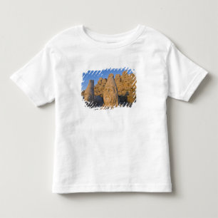 神々の巨大な頭部像が守る トドラーTシャツ