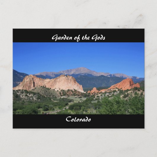 神々の庭からコロラド葉書を見る ポストカード (正面)