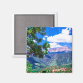 神々の庭から見るパイクピーク マグネット (正面/裏面)