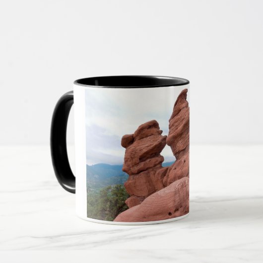 神々の庭と山 マグカップ (正面左)