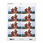 神々の庭と山 ラベル (フルシート)