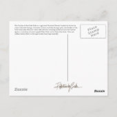 神々の庭のはがき ポストカード (裏面)