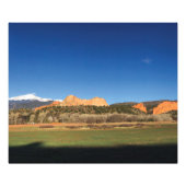 神々の庭の上の青い空とパイクピーク フォトプリント            (正面)