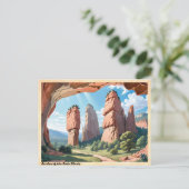 神々の庭イリノイのヴィンテージ旅行 ポストカード (スタンド正面)