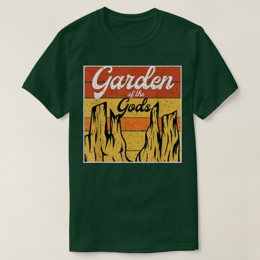 神々の庭ナショナルパーク土産ハイキングC Tシャツ (デザイン正面)