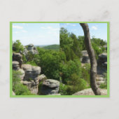 神々の庭 – イリノイ州南部。立体写真 ポストカード (正面)