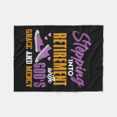 神々の恵みと私によって私の引退に踏み込む フリースブランケット (正面(横))