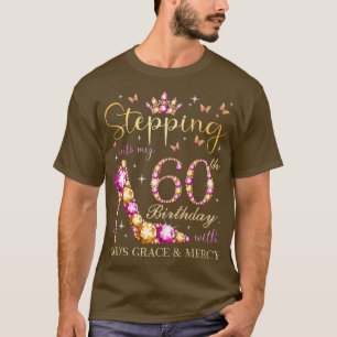 神々の恵みとMで60誕生日に足を踏み入れる Tシャツ