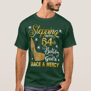 神々の恵みによって私の54誕生日に踏み込み Tシャツ
