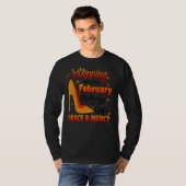 神々の恵みによって2月誕生日に入る Tシャツ (正面フル)