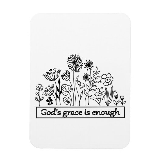 神々の恵みは十分である マグネット (縦)