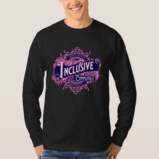 神々の愛はインクルーシブなLgbtクリスチャン Tシャツ (正面)