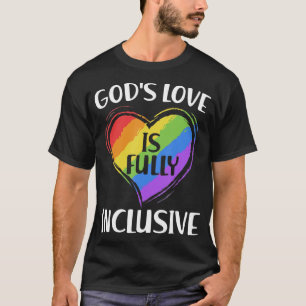 神々の愛は包括的なキリスト教LGBT Tシャツ