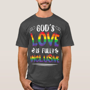 神々の愛は完全に包摂的なLgbtと宗教Chr Tシャツ