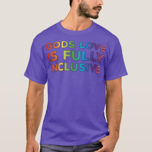 神々の愛は完全に包摂的なLGBTサポートゲイChri Tシャツ