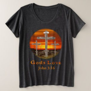 神々の愛 プラスサイズTシャツ