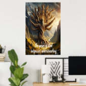 神々の木の平和は全てを上回る ポスター (ホームオフィス)
