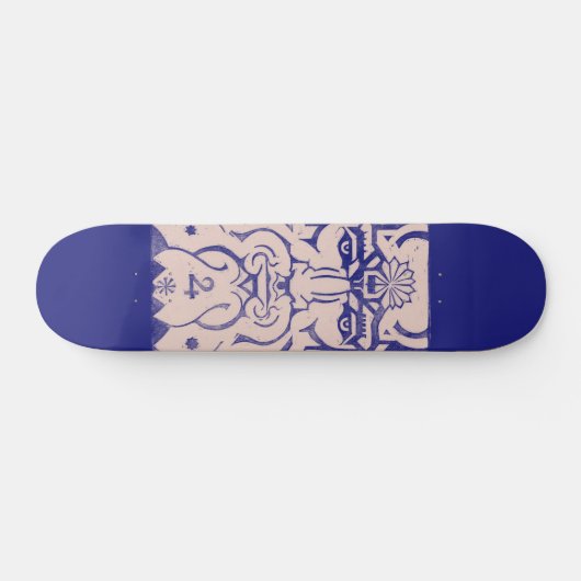 神々の木星ゼウスの王ギリシャ神話ブルー スケートボード (横)