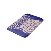 神々の木星ゼウスの王ギリシャ神話ブルー バスマット (アングル)