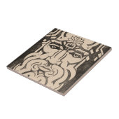 神々の木星ゼウス王ギリシャ神話ブラック タイル (側面)