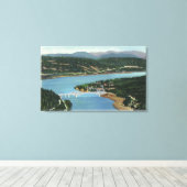 神々の橋の空中眺め キャンバスプリント (インサイチュ (ウッドフロア))